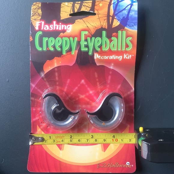 2 Sets Flashing Pumpkin Creepy Scary Eyeballs Halloween Pumpkin Jack O Lantern - Picture 2 of 5